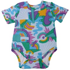 Pattern Hotdog Trap Baby Short Sleeve Bodysuit by Ndabl3x