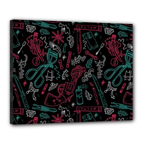 Abstract Pattern Canvas 20  X 16  (stretched) by Ndabl3x