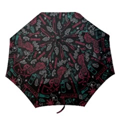Abstract Pattern Folding Umbrellas by Ndabl3x