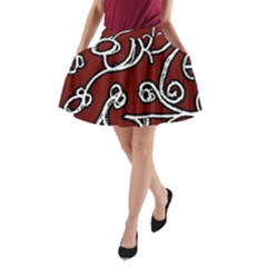 Ethnic Reminiscences Print Design A-line Pocket Skirt by dflcprintsclothing
