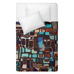 Stained Glass Mosaic Abstract Duvet Cover Double Side (single Size) by Sarkoni