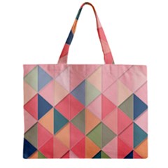 Background Geometric Triangle Zipper Mini Tote Bag by Sarkoni