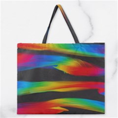 Colorful Background Zipper Large Tote Bag by Sarkoni
