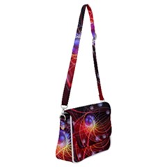 Physics Quantum Physics Particles Shoulder Bag With Back Zipper by Sarkoni