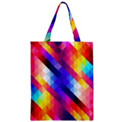 Abstract Background Colorful Pattern Zipper Classic Tote Bag by Sarkoni