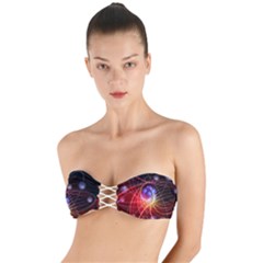 Physics Quantum Physics Particles Twist Bandeau Bikini Top by Sarkoni