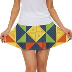 Background Geometric Color Women s Skort by Sarkoni