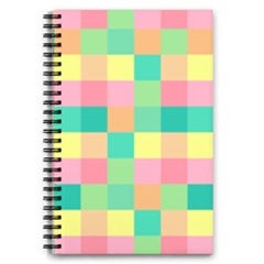 Checkerboard Pastel Square 5 5  X 8 5  Notebook by Grandong