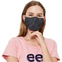 Diagonal Square Black Background Fitted Cloth Face Mask (Adult) View1