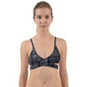 Coal Charred Tree Pore Black Wrap Around Bikini Top View1