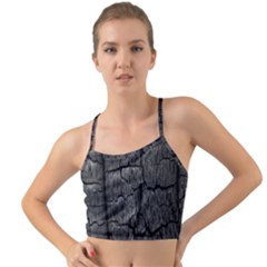 Coal Charred Tree Pore Black Mini Tank Bikini Top by Amaryn4rt