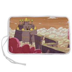 Animated Castle Illustration Adventure Time Cartoon Nature Pen Storage Case (m) by Sarkoni