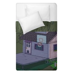 Purple House Cartoon Character Adventure Time Architecture Duvet Cover Double Side (single Size) by Sarkoni