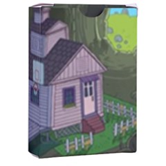 Purple House Cartoon Character Adventure Time Architecture Playing Cards Single Design (rectangle) With Custom Box by Sarkoni