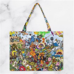 Cartoon Characters Tv Show  Adventure Time Multi Colored Medium Tote Bag by Sarkoni