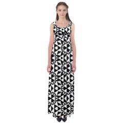 Geometric Tile Background Empire Waist Maxi Dress by Apen