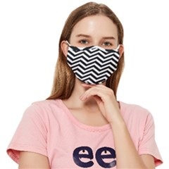 Zigzag Chevron Pattern Fitted Cloth Face Mask (adult) by Dutashop