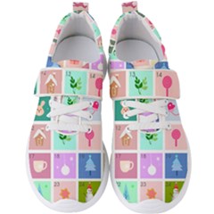 Christmas Wreath Advent Men s Velcro Strap Shoes by Modalart