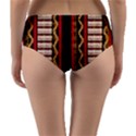 Textile Pattern Abstract Fabric Reversible Mid-Waist Bikini Bottoms View2