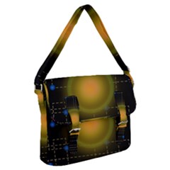 Technology System Buckle Messenger Bag by Modalart