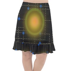 Technology System Fishtail Chiffon Skirt by Modalart