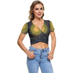 Technology System Short Sleeve Foldover T-shirt by Modalart