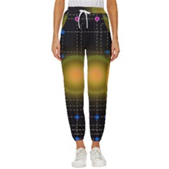 Technology System Women s Cropped Drawstring Pants by Modalart