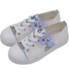 Achievement Success Mountain Clouds Kids  Low Top Canvas Sneakers by Modalart
