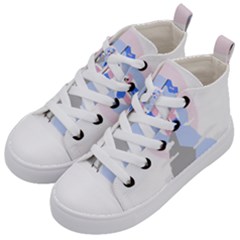 Achievement Success Mountain Clouds Kids  Mid-top Canvas Sneakers by Modalart