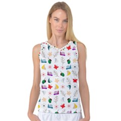 Snail Butterfly Pattern Seamless Women s Basketball Tank Top by Bedest