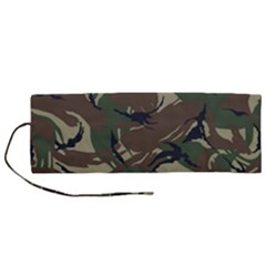 Camouflage Pattern Fabric Roll Up Canvas Pencil Holder (m) by Bedest