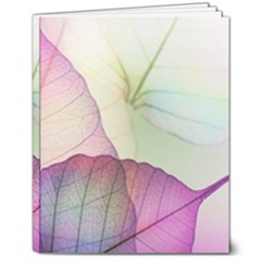 Leaf Desenho Micro 8  X 10  Hardcover Notebook by Bedest