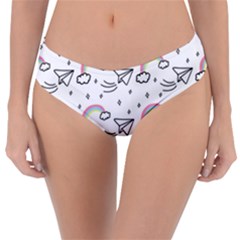 Cute Art Print Pattern Reversible Classic Bikini Bottoms by Ndabl3x