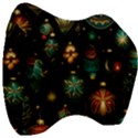 Christmas Ornaments Pattern Velour Head Support Cushion View3