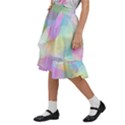 Abstract Background Texture Kids  Ruffle Flared Wrap Midi Skirt View2