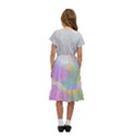 Abstract Background Texture Kids  Ruffle Flared Wrap Midi Skirt View4