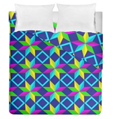 Pattern Star Abstract Background Duvet Cover Double Side (queen Size) by Ravend