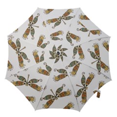 Pattern Dragonfly Background Hook Handle Umbrellas (medium) by Ravend