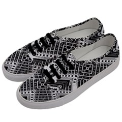 Pattern Tile Repeating Geometric Men s Classic Low Top Sneakers by Ravend