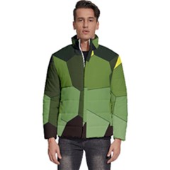 Mosaic Structure Background Tile Men s Puffer Bubble Jacket Coat by Ravend