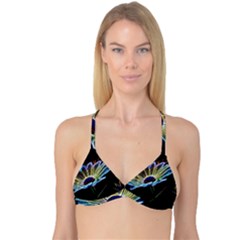 Flower Pattern Design Abstract Background Reversible Tri Bikini Top by Amaryn4rt