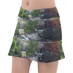 Landscape Summer Fall Colors Mill Classic Tennis Skirt by Amaryn4rt