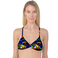 Light Texture Abstract Background Reversible Tri Bikini Top by Amaryn4rt