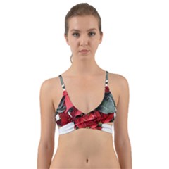 Star Of Bethlehem Star Red Wrap Around Bikini Top by Amaryn4rt
