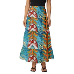 Cartoon Game Games Starry Night Doctor Who Van Gogh Parody Tiered Ruffle Maxi Skirt by Modalart