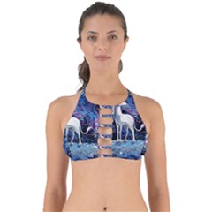 Unicorn Starry Night Print Van Gogh Perfectly Cut Out Bikini Top by Modalart