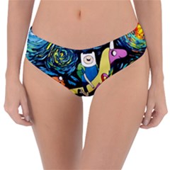 Adventure Time Art Starry Night Van Gogh Reversible Classic Bikini Bottoms by Modalart