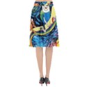 Adventure Time Art Starry Night Van Gogh Flared Midi Skirt View2