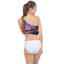 Golden Gate Bridge Starry Night Vincent Van Gogh Spliced Up Bikini Top  View2