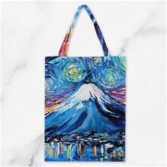 Mount Fuji Art Starry Night Van Gogh Classic Tote Bag by Modalart